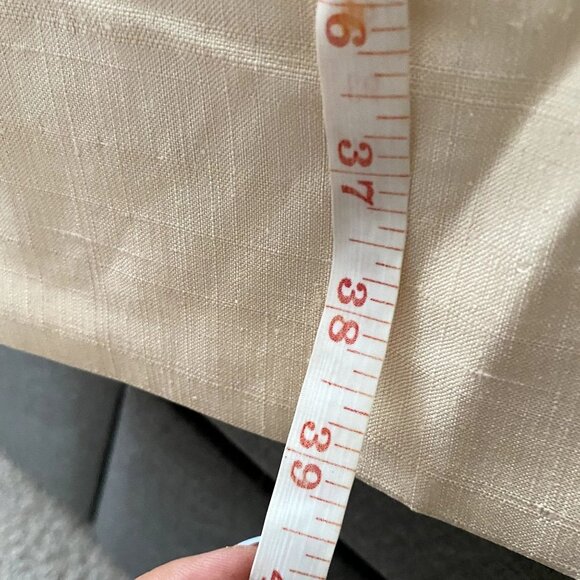 VTG Georgia Bullock Vintage Beaded Embellished Collar Linen Short Sleeve Dress 6 - Picture 5 of 8